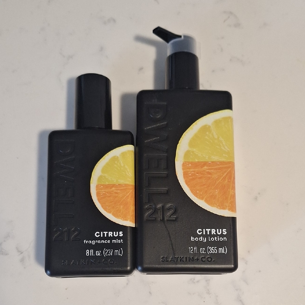 Slatkin & Co. Citrus Fragrance Mist and Body Lotion Set